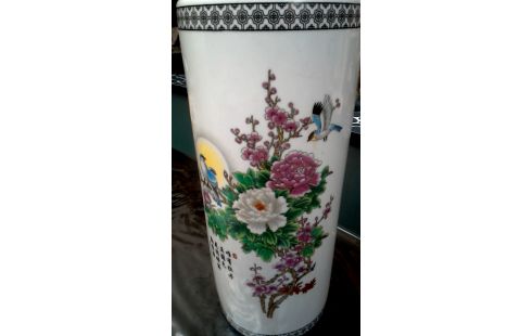 VASE CHINOIS ROND PORCELAINE