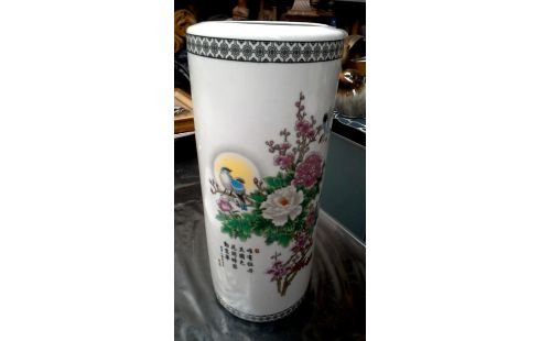VASE CHINOIS ROND PORCELAINE