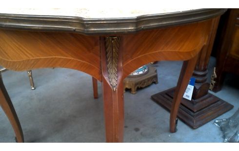 TABLE DE SALON ITALIEN, , MARQUETERIE MARBRE