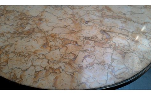 TABLE DE SALON ITALIEN, , MARQUETERIE MARBRE
