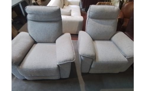 FAUTEUIL RELAX TISSU GRIS