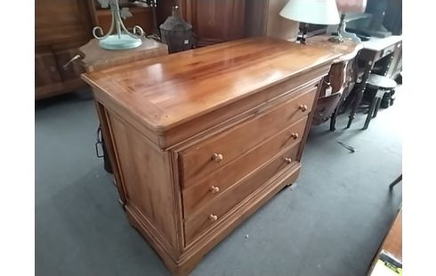COMMODE STYLE L.PHILIPPE MERISIER 4 TIROIRS