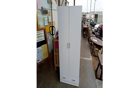 ARMOIRETTE 2 PORTES 1 TIROIR BLANCHE