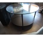 TABLE BASSE RONDE MODERNE QUELQUES RAYURES