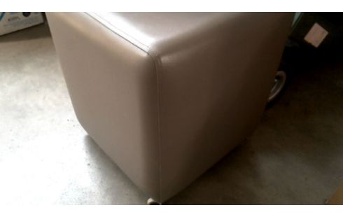 POUF MAUVE SIMILI CUIR, , MOBILE