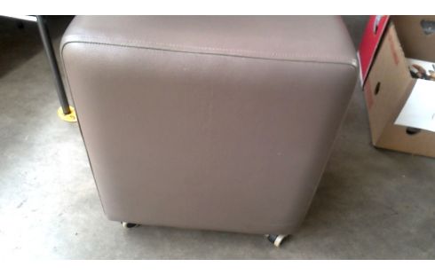 POUF MAUVE SIMILI CUIR, , MOBILE