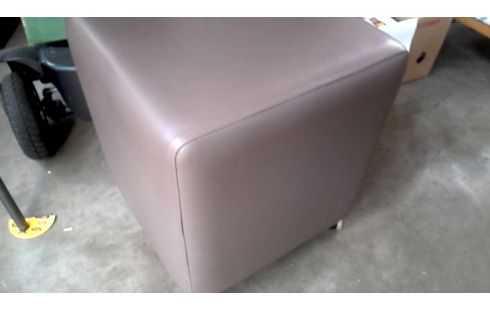 POUF MAUVE SIMILI CUIR, , MOBILE
