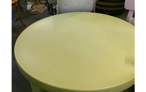 TABLE RONDE ENFANT PLASTIQUE VERTE