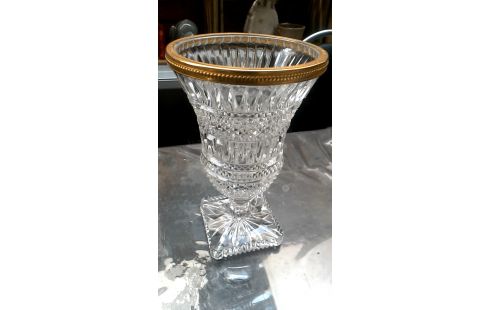 JARRÓN CRISTAL LATÓN