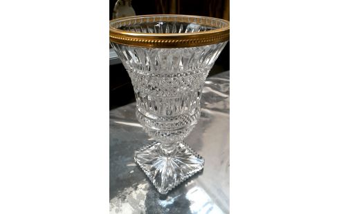 JARRÓN CRISTAL LATÓN
