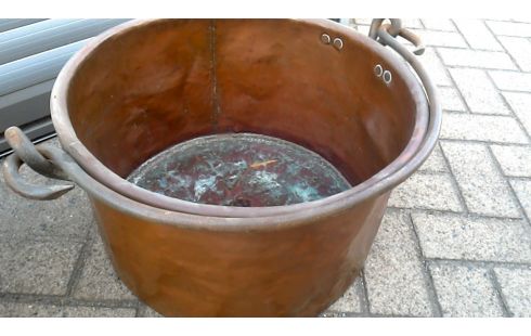 CALDERO COBRE HIERRO FORJA