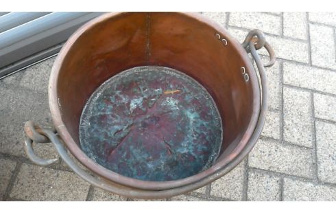 CALDERO COBRE HIERRO FORJA