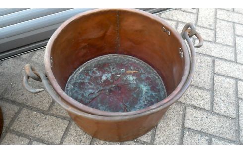 CALDERO COBRE HIERRO FORJA