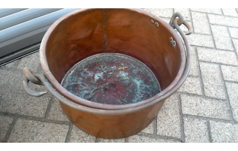CALDERO COBRE HIERRO FORJA