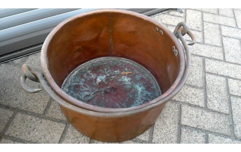 CALDERO COBRE HIERRO FORJA