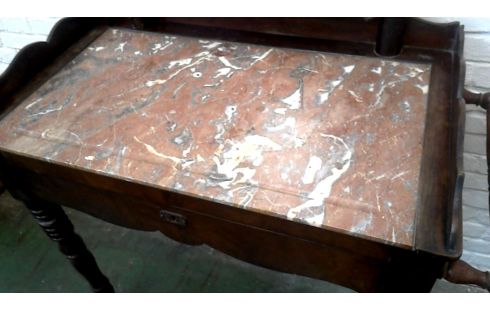 KOMMODE, , HOLZ MARMORSTEIN, , SPIEGEL 1 SCHUBLADE