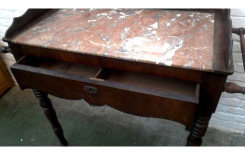 KOMMODE, , HOLZ MARMORSTEIN, , SPIEGEL 1 SCHUBLADE