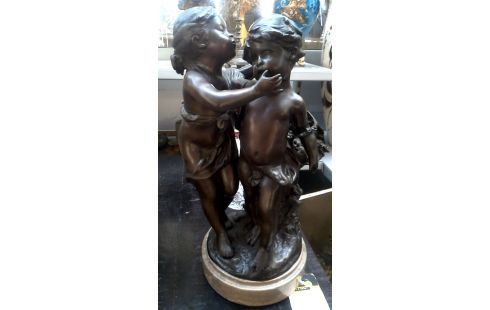 STATUE BRONZE DEDICACE
