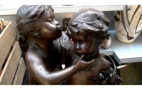 STATUE BRONZE DEDICACE