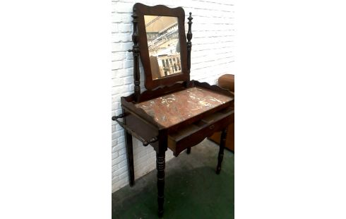 KOMMODE, , HOLZ MARMORSTEIN, , SPIEGEL 1 SCHUBLADE
