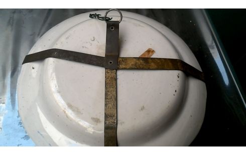 ASSIETTE ANCIEN BLANCHE BLEUE