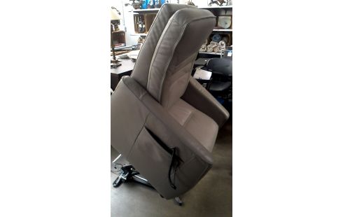 FAUTEUIL RELAX ELECTRIQUE GRIS CUIR