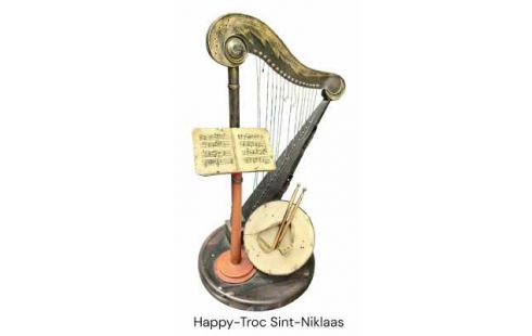 STATUE, , HARPE MET, , TAMBOUR