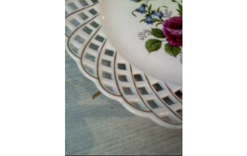 TELLER <CLJI-NAPOCA> PORZELLAN FLORAL GOLDF.
