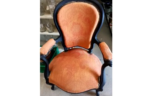 FAUTEUIL BOIS NOIRCI