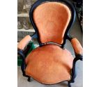 FAUTEUIL BOIS NOIRCI