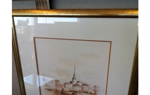 CADRE BATEAUX VILLE