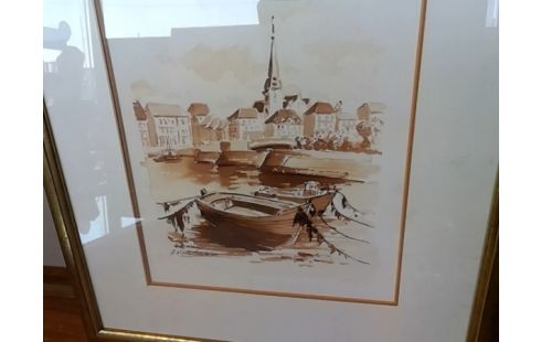 CADRE BATEAUX VILLE