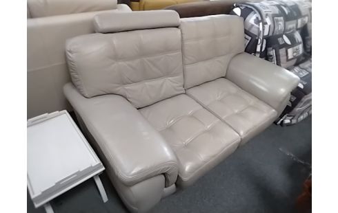 CANAPE CUIR 2 PLACES CUIRCENTER BEIGE