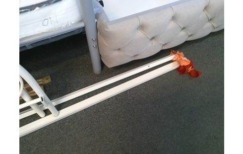 LIT FER TUBE BLANC 90X190 (SANS SOMMIER)