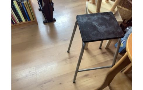 TABOURET MÉTAL/BOIS