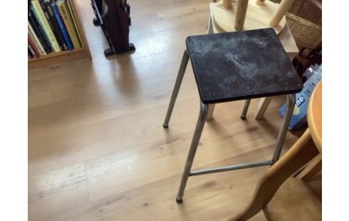 TABOURET MÉTAL/BOIS