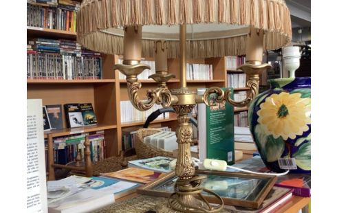 LAMPE PIED BRONZE