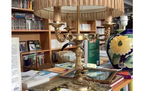 LAMPE PIED BRONZE