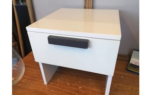 CHEVET MODERNE BLANC 1T