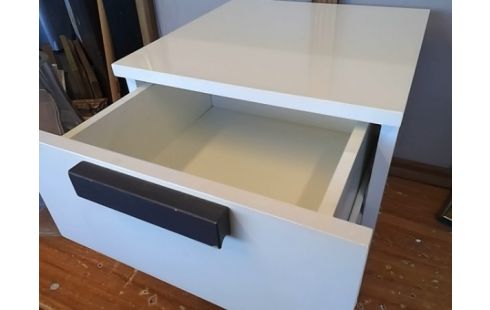 CHEVET MODERNE BLANC 1T