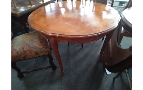 TABLE RONDE 2 ALLONGES STYLE LXV MERISIER