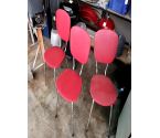 CHAISE VINTAGE SKY ROUGE
