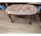 TABLE BASSE PLATEAU MARBRE OVALE