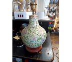 PIED DE LAMPE CERAMIQUE ASIATIQUE