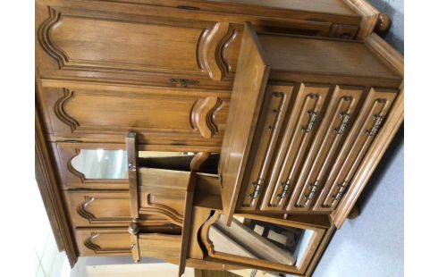 GARDE ROBES 5 PORTES CHENE MOYEN