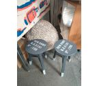 TABOURET GRIS