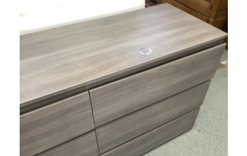COMMODE 6 TIROIRS MODERNE 1 CERCLE COLLE DESSUS