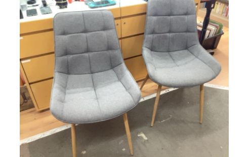 CHAISE TISSU GRIS