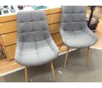 CHAISE TISSU GRIS