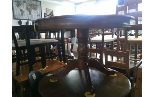 TABLE RONDE AVEC 2 ALLONGES